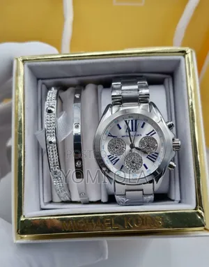 Michael Kors Steel and Bangles