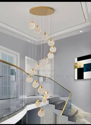 Long Staircase Chandelier Crystal Light 500mm 15drop