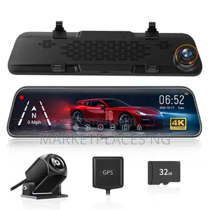 Wolfbox G840s Mirror Dash Cam With GPS Night Vision
