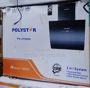 60cm Polystar Range Hood (Heat Extractor), Plasma Design