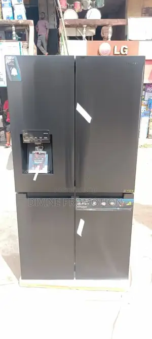 Hisense Side by Side Refrigerator, 4 Doors, Ice Crusher