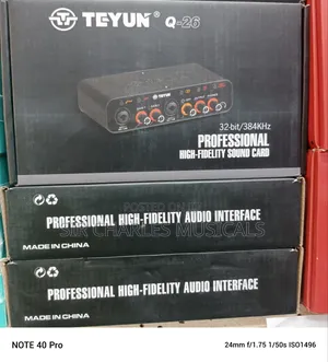 TEYUN Q26 2 Channels Professional Portable Audio Interface