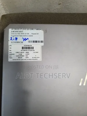 Laptop HP ZBook Studio G5 16GB Intel Core I7 SSD 512GB