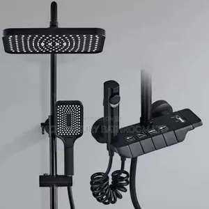 Black Piano Shower Set
