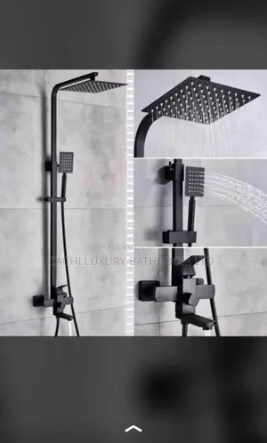 Executive Black Square Shower