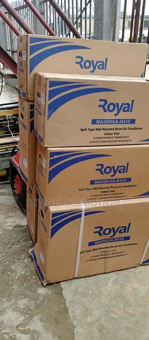 1hp Royal Air Conditioner, Split Unit, 100% Copper