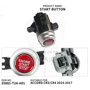 Thumb Start Button 2013 -2016 Honda Accord, Pilot, MDX