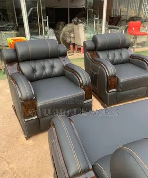 Italian Spray Wood Leather Sofas