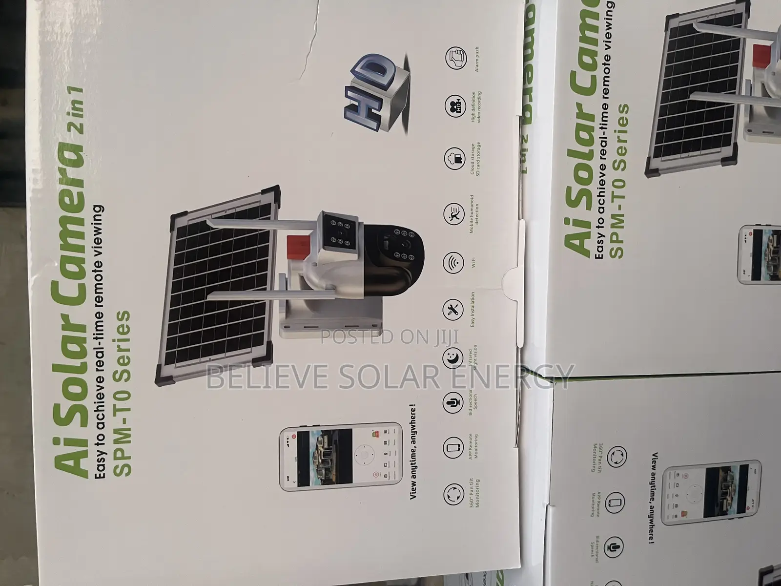 Ai Solar Camera With Panel