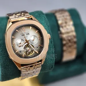 PATEK Day Date Year Watch White Dial