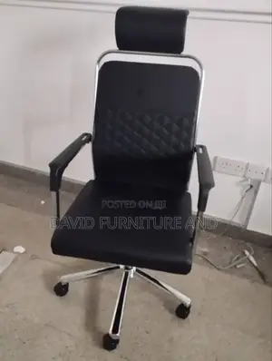 Black Leather Office Chair