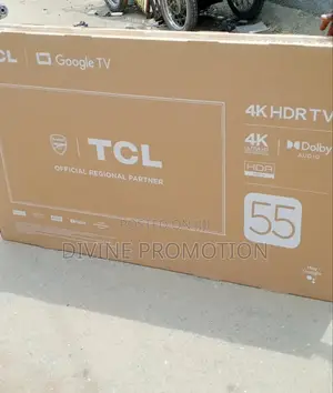 55" TCL Android Smart Tv Full Hd Black Color, Clear Pictures