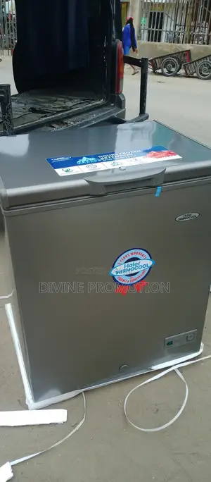 150 Liters Haier Thermocool Chest Freezer, Gray Color