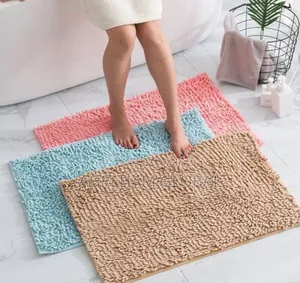 Chenille Bathroom and Toilet Mat Big Size