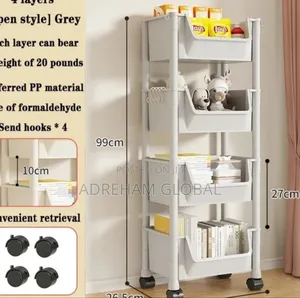 Kitchen/Room Storage Shelf 4 Layers