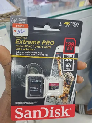 Original Extreme Pro 128gb Memory Card With Adapter