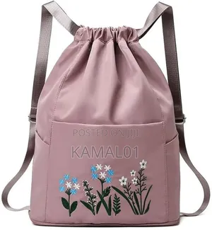 Women's Drawstring Backpack Foldable Soft Backbag
