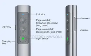 Rechargeable Wireless Presenter With Laser Pointer|USB-C A