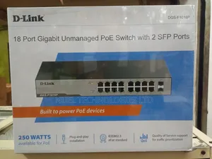 D-Link 18 Port Gigabit Unmanaged Poe Switch With 2 SFP Port