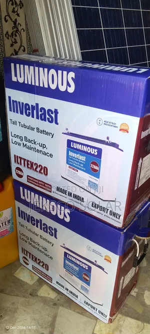 Inverlast Luminous Solar Tubular Battery 220ah