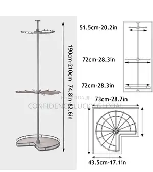 Wardrobe Corner Swivel Hanger