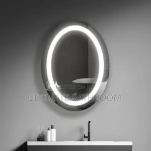 Single Light Egg Design Bathroom Mirror (80x60cm)