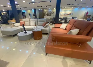 L Shaped  Leather Sofa Chair