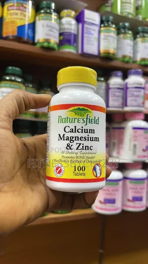 Calcium Magnesium and Zinc X 100 Tablets Nature's Field