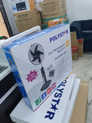 Standard Polystar Rechargeablefan 3in1