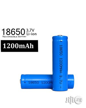 2pcs Rechargeable Li-Ion Battery 18650 3.7v 1200mah