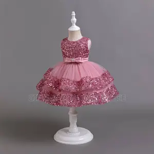 Classic Sequined Girls Dress