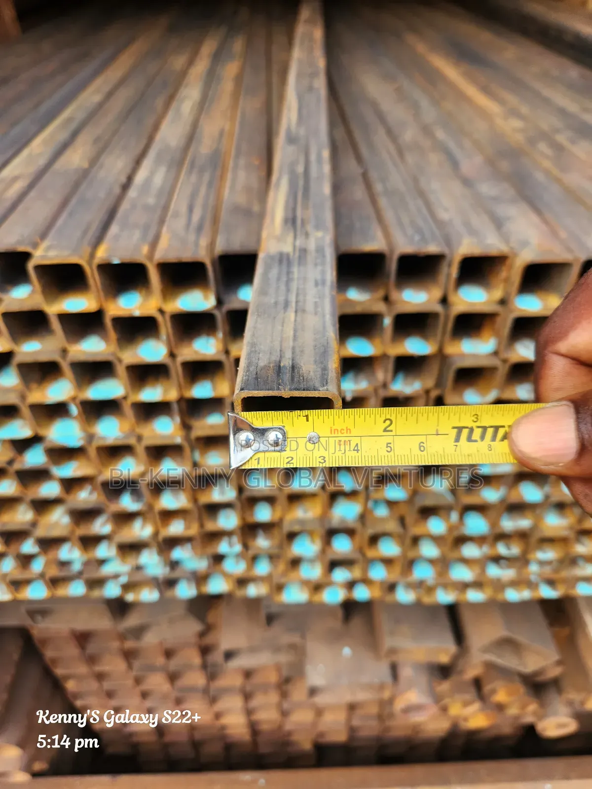3cm by 3cm Square Pipe