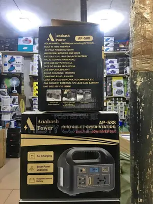 Anabash 150watts Solar Power Station Powerbank Inverter