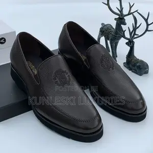 Original Roberto Cavalli Brown Loafers Shoes for Men