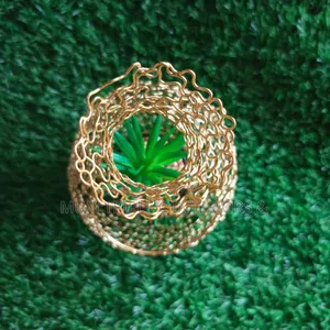 Golden Set Flower With Vase