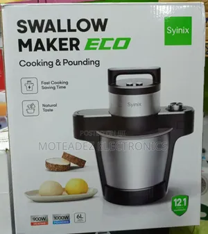 Syinix 6l Yam Pounder/Swallow Maker Eco and Food Processor