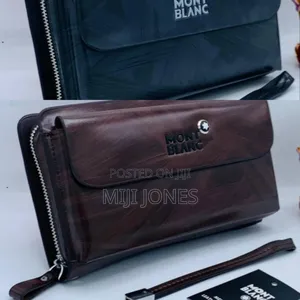 Genuine Smooth Leather Men Crested Purse