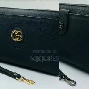 Genuine Black Leather Handbag for Men