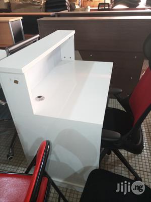 White Receptionist Table
