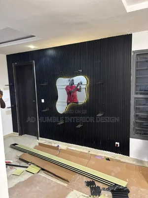 Wall Black Floated Panel Console