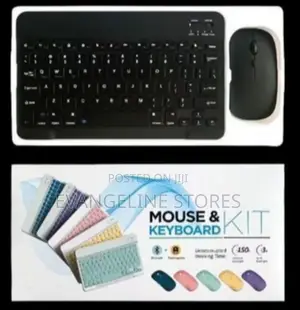 Portable Keyboard Kit Set With Bluetooth Mouse