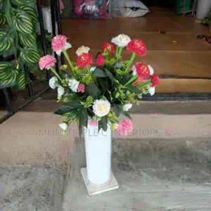 Flower With White Vase