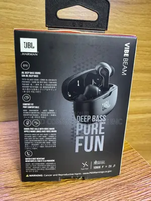 JBL Vibe Beam True Wireless Bluetooth Earbuds - Black