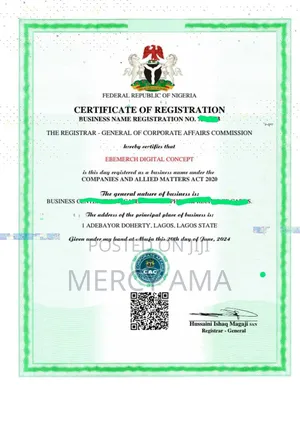 Cac Business Name Registration