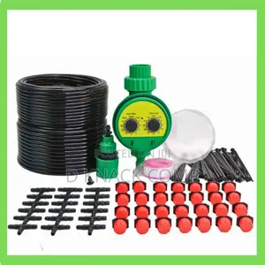 25m Garden Automatic Watering Kit Timer Adjustable Drip Head
