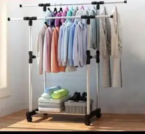 Extendable Double Pole Hanger With Tyres