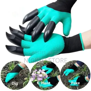 1 Pair Garden Gloves With Claws