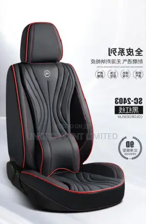 Car Leather Seat Cover Red Line Black Sc2403