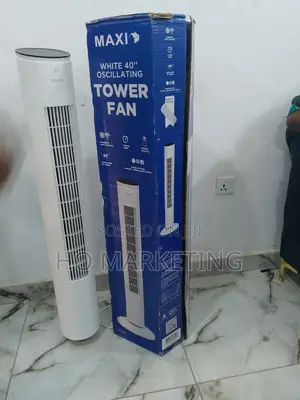 Maxi 40" Powerful Quiet Tower Fan With Remote Control