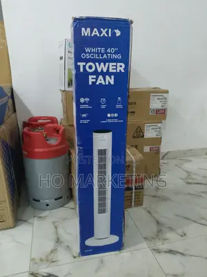 Maxi 40" Oscillating Chillzone Tower Fan With Remote Control